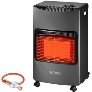 Monzana Po&ecirc;le &agrave; gaz chauffage mobile 4200 W 3 niveaux de chauffage tuyau r&eacute;gulateur plaques chauffantes c&eacute;ramique int&eacute;rieur