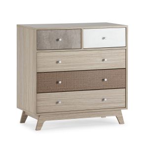 Vs Venta-stock - Commode de nuit Maia 5 tiroirs multicolores - Multicolore