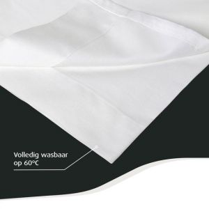 Tempur Home by Topper Fitted Sheet - Blanc - 90 x 200 x 9 cm - Satin de coton - Drap-housse sans repassage - Convient au sèche-linge