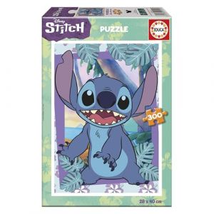 Educa Puzzle pour Enfants de 300 pièces. Stitch Disney | Dimensions assemblées : 40 x 28 cm. Composé de Grandes pièces Parfaitement finies. Recommandé + 6 Ans (20144)
