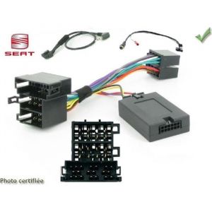 Interface Commande au volant ST2P compatible avec Seat ap98 Mini-ISO Pioneer Sony