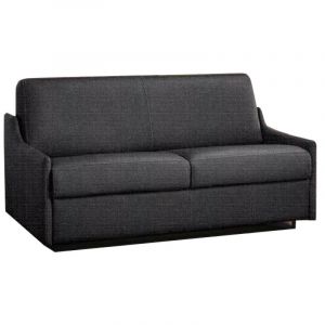 INSIDE Canapé lit 3 places LUNA convertible RAPIDO 140cm, Tweed Cross gris graphite