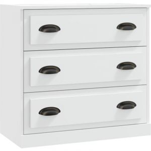 Image de VidaXL Buffet,Meuble de Rangement blanc 70x35,5x67,5 cm bois d'ingénierie - Blanc