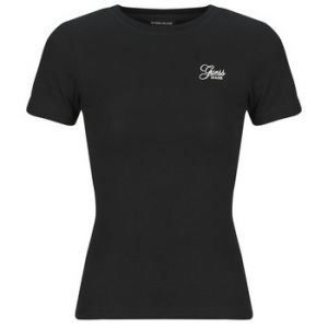 Guess T-shirt SS CN SNAP EMBRO SLIM TOP Noir - Taille EU S,EU M,EU L,EU XS