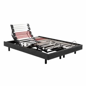 Epeda Sommier &Eacute;lectrique HORIZON Chin&eacute; Gris 2x90x200