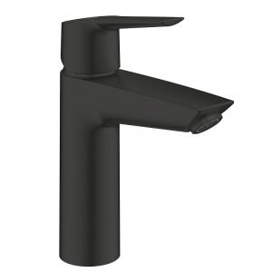 Grohe START Mitigeur monocommande lavabo tille M, avec tirette de vidage, noir mat (G-235752432)