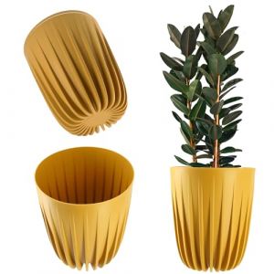 Cache-Pot + Insert Moutarde 25x30cm - Kadax