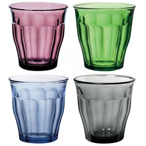 Duralex Lot 4 Gobelets 25 Cl Prune / Gris / Marine / Vert - Picardie