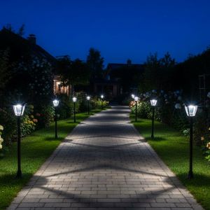 Lumisky Lampadaire solaire noir lumax