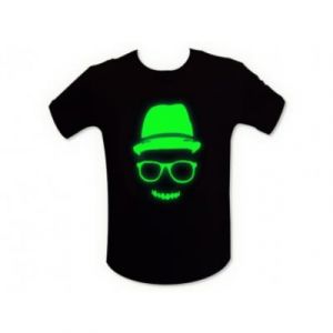 T Shirt Visage Cool Fluorescent Taille M Neuf