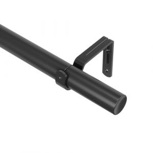 Umbra Zen Tringle à Rideaux Extensible de 2,5 cm de diamètre, 163-325 cm, Noir