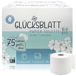 Glücksblatt Toilettenpapier BIG BOX Klassisch Weiss