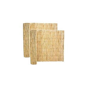 Visiodirect Lot de 2 canisse en Bambou brise vue, clôture de jardin décorative extérieur pour jardin et terrasse,couverture de protection contre le vent et le