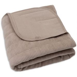 Jollein Couverture Berceau Velvet Rib - Milky Coffee