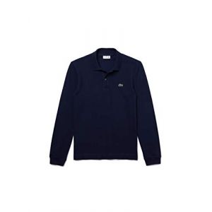 Lacoste Polo slim fit à manches longues en petit piqué uni Taille L Bleu Marine