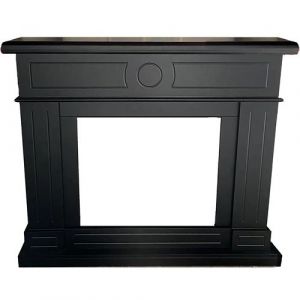 MPC Cadre de chemin&eacute;e &eacute;lectrique noir cm 95x109x21,5 cornice camino lipari nero - Nero