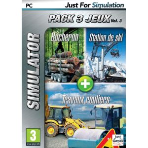 Coffret Simulator : Station de Ski + Bucheron + Travaux Routiers [PC]