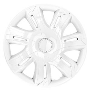 Ensemble de 4 enjoliveurs NRM Supernova blanc, 14"
