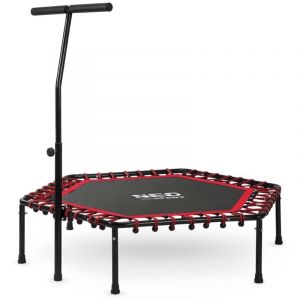 Trampoline de fitness Neo-Sport avec poignée 127 cm - hexagonal rouge