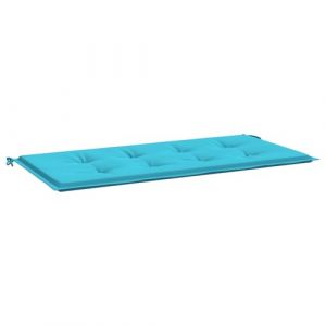 VidaXL Coussin de banc de jardin Turquoise 120 x 50 x 4 cm