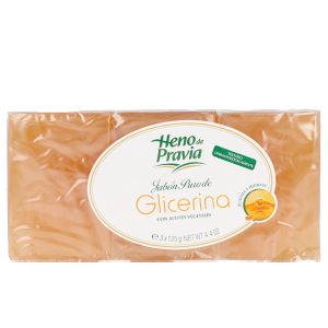 Heno de Pravia Jabón Puro de Glicerina con aceites vegetales 3 x 125g