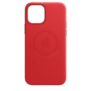Apple Coque iPhone 12 Pro Max Cuir rouge MagSafe