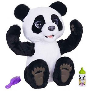 Hasbro Peluche Interactive Cubby - Plum, le Panda Curieux - Version française E85935S1