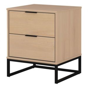 Interlink Ebuy24 - Chevet 2 tiroirs 50x45x59 cm en pin naturel - vyrno