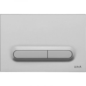 vitra Loop T Plaque de déclenchement double touche, chrome mat (740-0785)