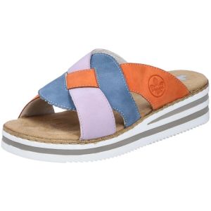 Rieker Femme V0260 Mules, Multicolore, 40 EU