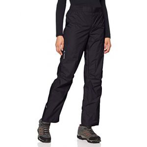 Vaude Drop II Pantalon Femme, black uni EU 34 (Long) Pantalons imperméables