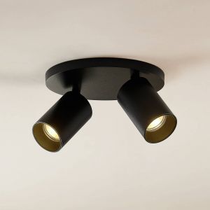 Spot à intensité variable 'Brinja' en aluminium pour couloir - noir