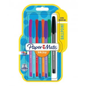 Paper Mate Pack de 8 stylos à bille InkJoy Fun Modèle aléatoire