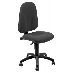 Team Siège de bureau Tissu Noir Hauteur Réglable - Dossier Roulettes