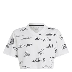 Adidas T-shirt crop fille Brand Love