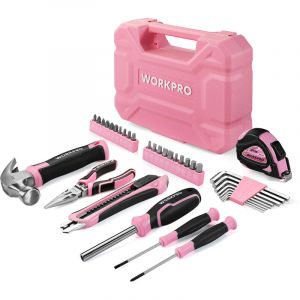 Kit d'Outils 35 Pi&egrave;ces, Caisse &agrave; Outils avec Bo&icirc;te de Rangement, Mallette Outils pour Usage Domestique ou du Travail - Workpro