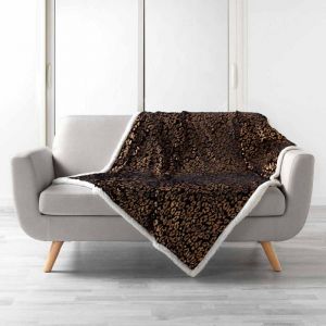 Plaid Imitation Fourrure "Safari" 125x150cm Noir Prix