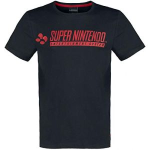 Nintendo Snes - Super Entertainment System T-Shirt Manches Courtes Noir S