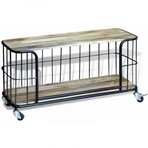 Meuble t&eacute;l&eacute; buffet tv t&eacute;l&eacute;vision design pratique 100 cm bois de manguier m if 2502260