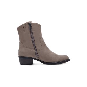 Marco Tozzi Bottines zippées pour Femme 2-25323-43 Botte de Western, Stone, 36 EU