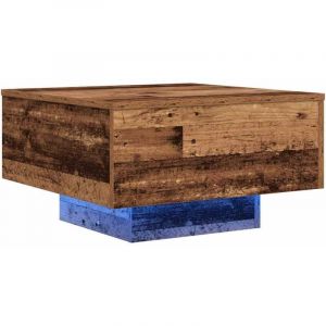 VidaXL Table Basse Bois ancien 55 x 55 x 31 cm Bois d'ingénierie