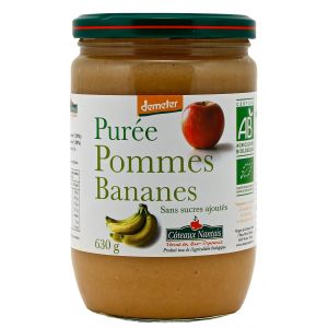 Côteaux nantais Purée pommes bananes Bio et Demeter 630g