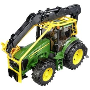 JOUET COFFRET TRACTEUR JOHN DEERE FOREST 1 50