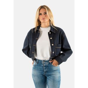 Morgan Blouson court en jean denim brut femme - Taille 36