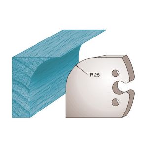 Diamwood Platinum Jeu de 2 fers profilés Ht. 50 x 5,5 mm congé M218 pour porte-outils de toupie