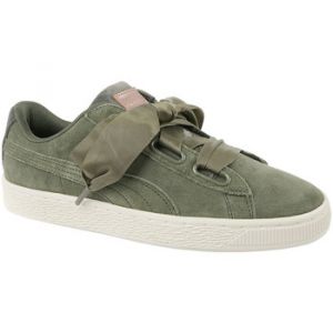Image de Puma Suede Heart Velvet Rope 365111-01, Sneakers Basses Femme - Vert (Khaki 001) - 39 EU (Taille Fabricant : 6 )