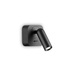 Image de Ideal lux Applique BEAN Noir 1x3,5W Carré