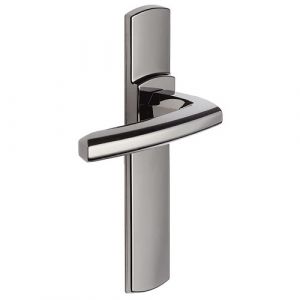 Vachette Poign&eacute;es sur plaques bec-de-cane - aluminium diamant noir - Scult