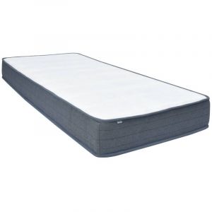 VidaXL Matelas de sommier à lattes 160x80x20 cm tissu, matelas de lit, matelas à ressorts ensachés individuels, petit matelas simple