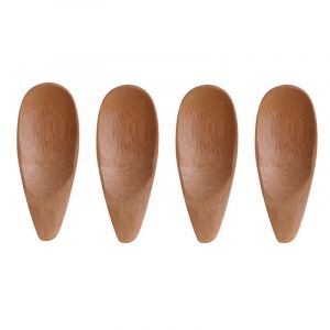 Lot de 4 Cuillères de Dégustation "Eco" 9cm Naturel Prix